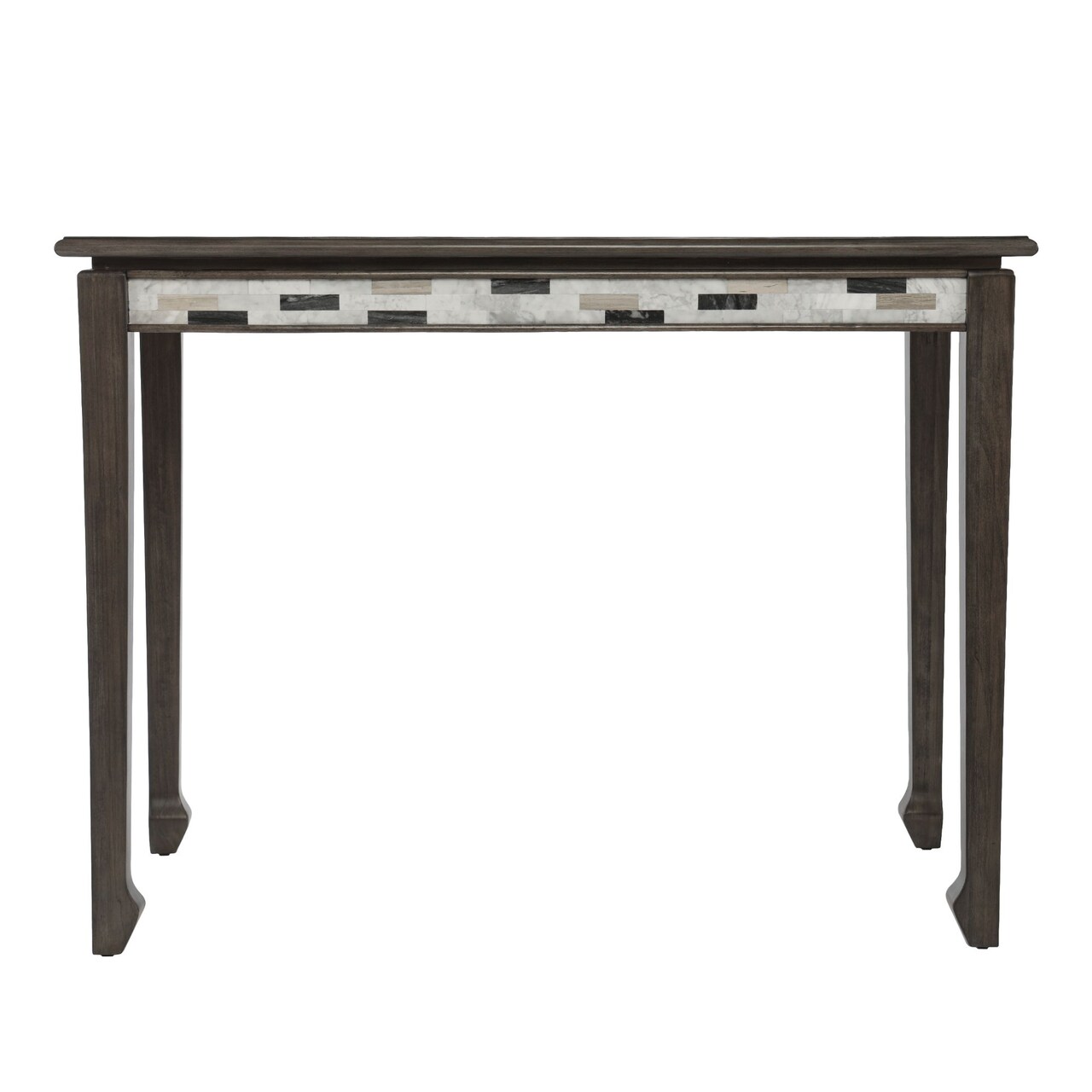 Southern Enterprises 48" Brown and White Contemporary Counter Table